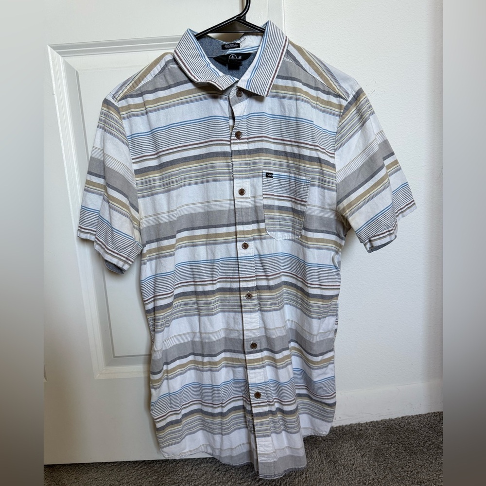 Volcom Multicolor Striped Button Down Shirt